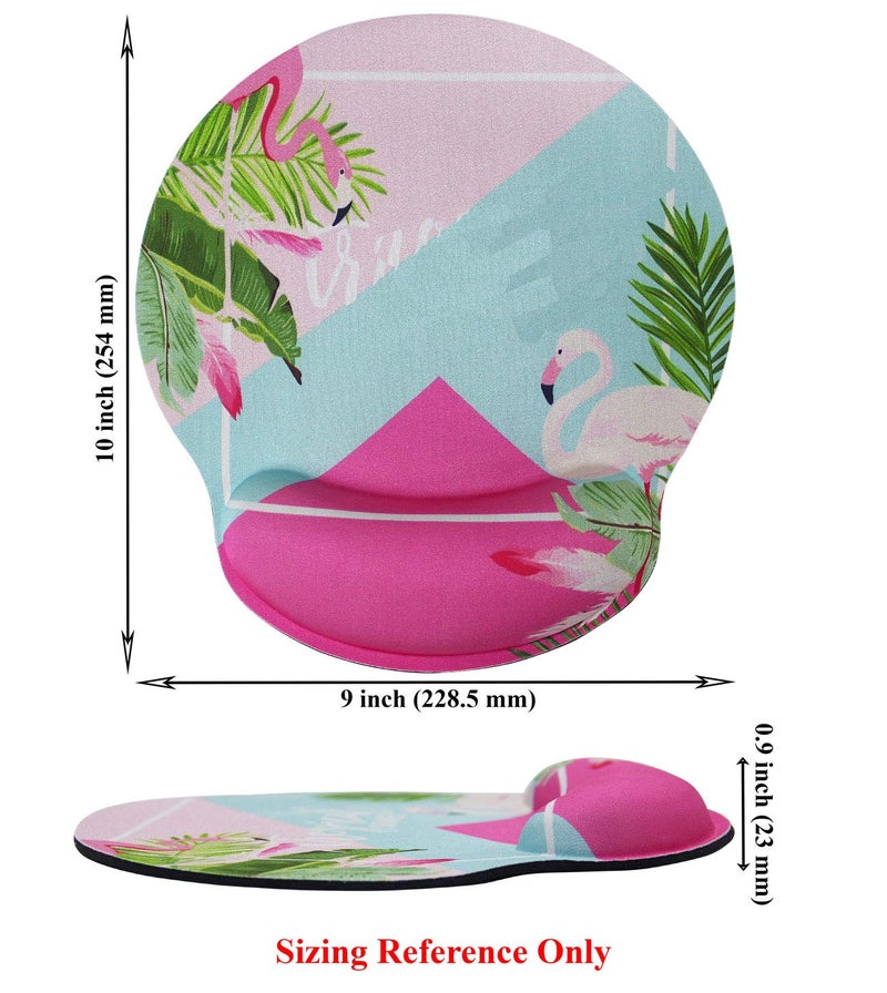 Meffort Inc Mouse Pad with Wrist Rest Support & Non-Slip Base, Durable Ergonomic Gaming Mousepad - Pink Heart - Image 4